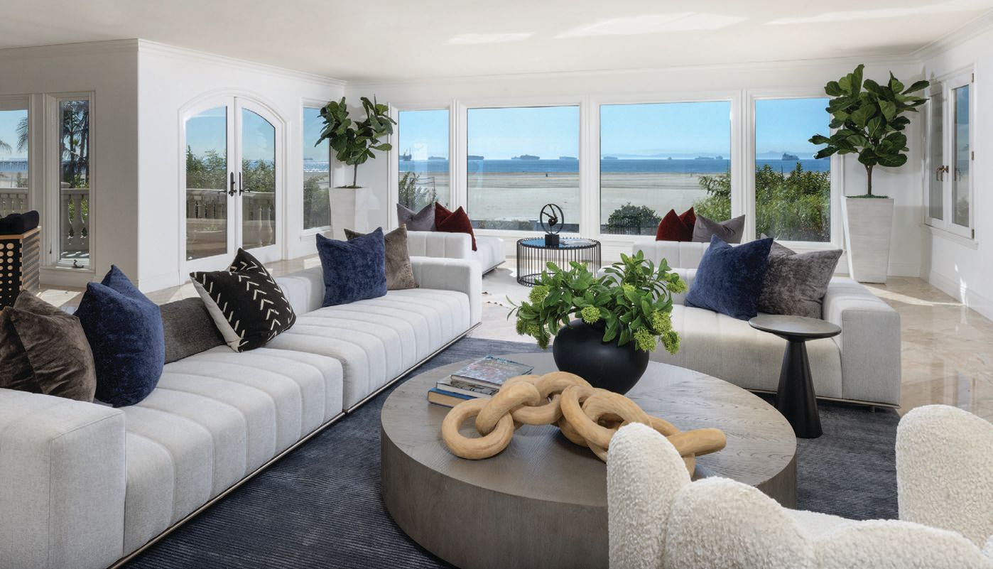 Expansive windows afford residents primo views of the beach PHOTO BY ANDREW BRAMASCO