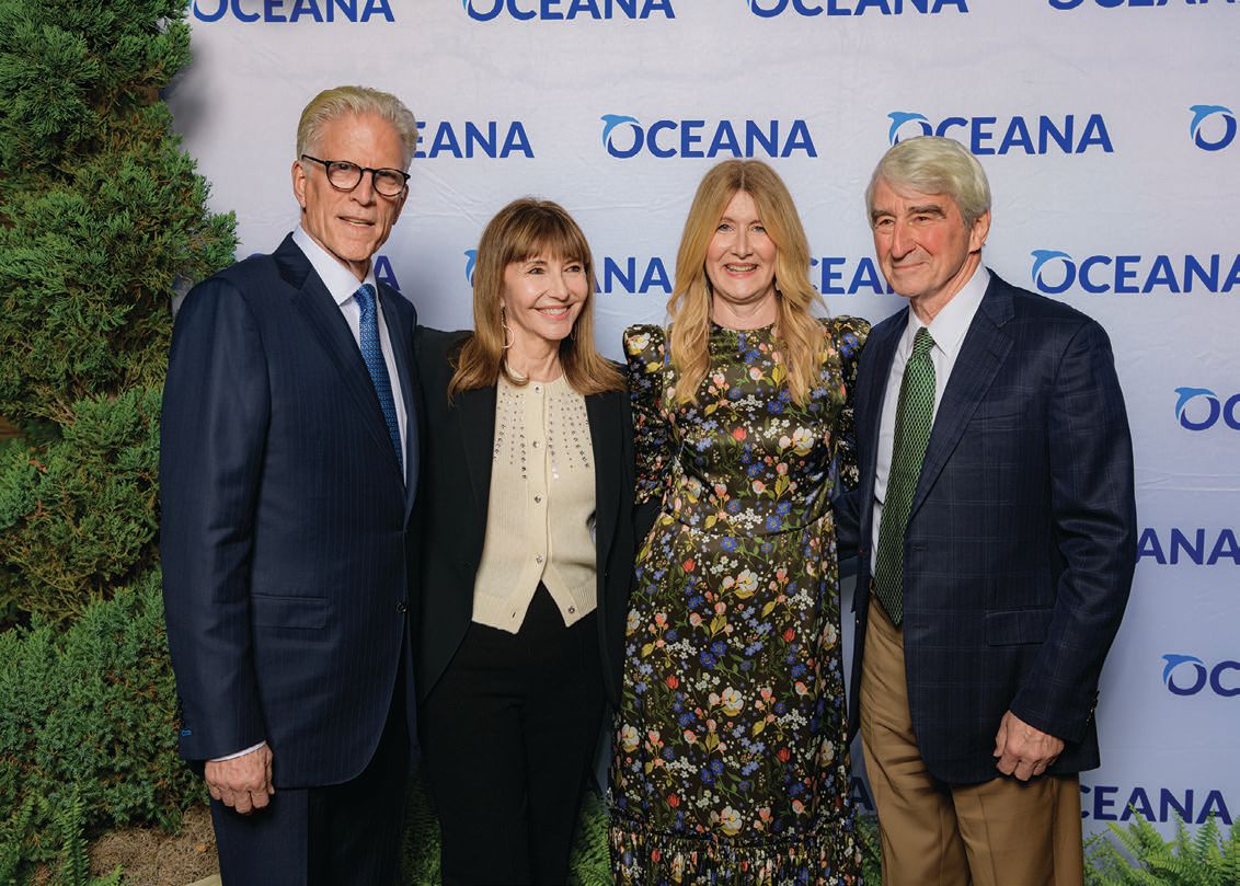 Ted Danson, Mary Steenburgen, Laura Dern and Sam Waterston at Oceana’s SeaChange Summer Party PHOTO BY: MARIUSZ JEGLINSKI