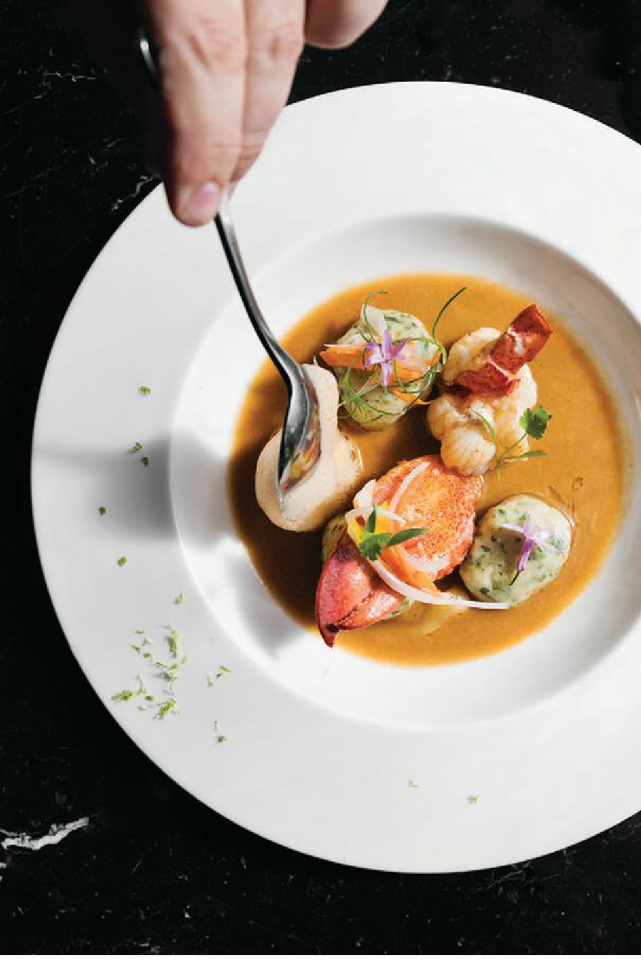 Marché Moderne serves inventive dishes like Thai lobster. PHOTO: BY DYLAN   JENI