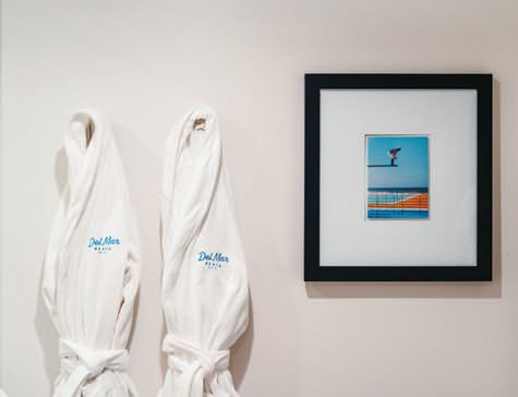 Frette robes and linens are found in each guest room PHOTO BY NASH HAGEN