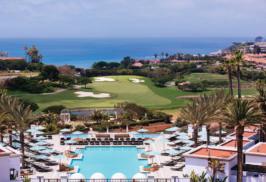 A sprawling pool and golf course provide amenities for the whole family. PHOTO COURTESY OF BRAND