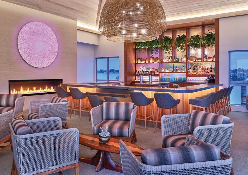 The Rooftop Bar at Mission Pacific Hotel is Ocean-side’s first rooft op watering hole. Cheers! PHOTO COURTESY OF MISSION PACIFIC HOTEL