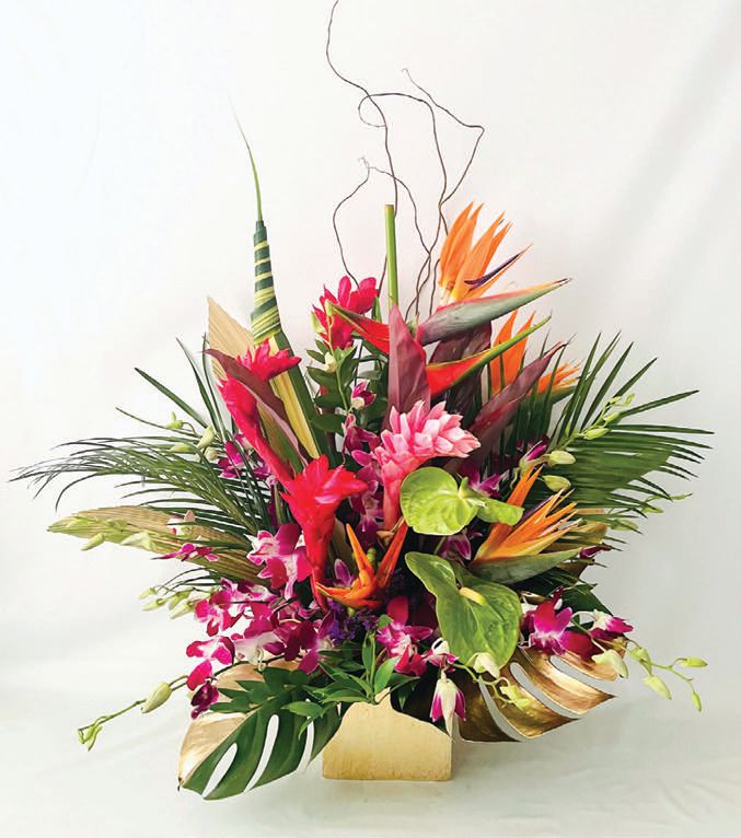 Bold florals are in full bloom at Posh Floral Studio PHOTO COURTESY OF BRANDS