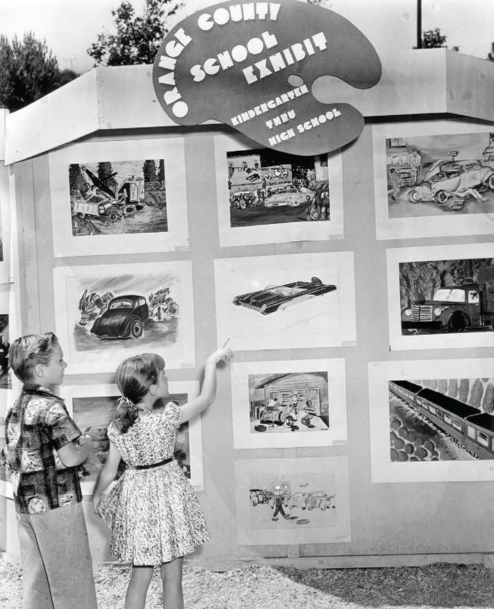 Taken in 1947, this photo features the inaugural Junior Art Exhibit at the Festival of Arts. PHOTO COURTESY OF FESTIVAL OF ARTS OF LAGUNA BEACH