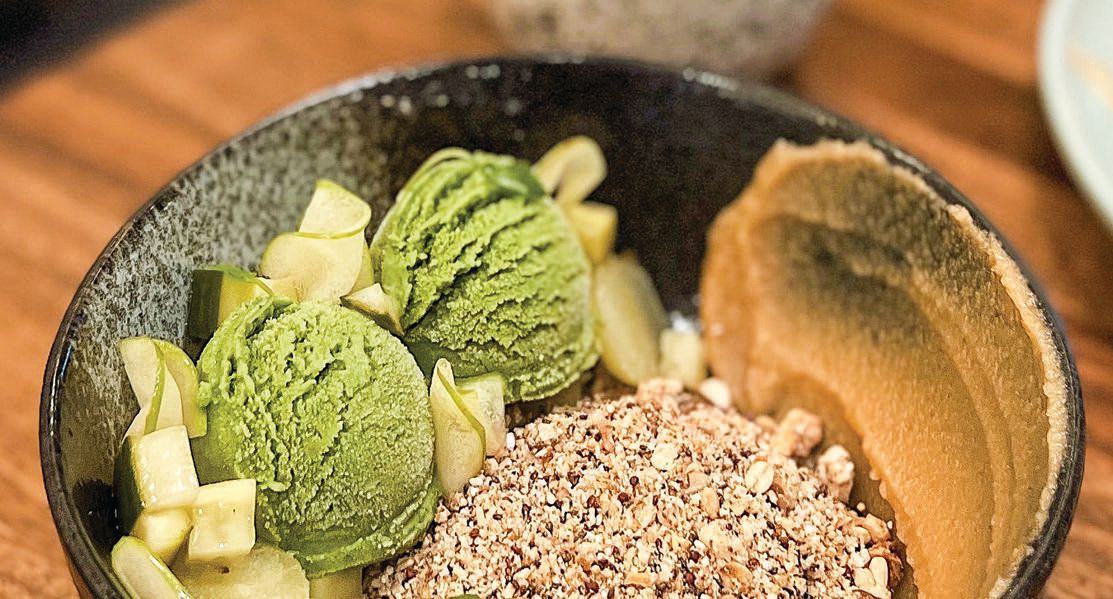 The acai bowl includes two scoops of sweet green frozen yogurt. PHOTO: COURTESY OF BY GOODEATZCO